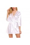 NBCSVHGPWMR Lingerie Sexy Femme Chemise De Nuit Sexy Robe De Pyjama Vêtements De Nuit en Dentelle Kimono Translucide Peignoir