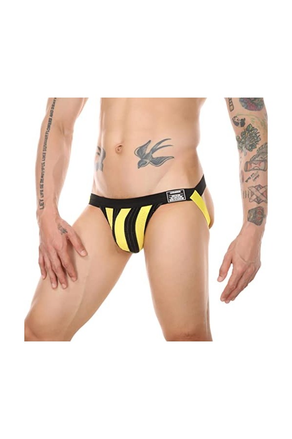 CHOUBAGUAI Culotte sexy pour homme avec string bleu Taille XL