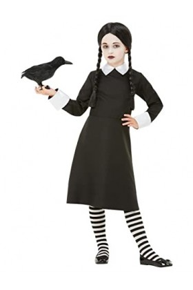 Gothic School Girl Costume, Black S 