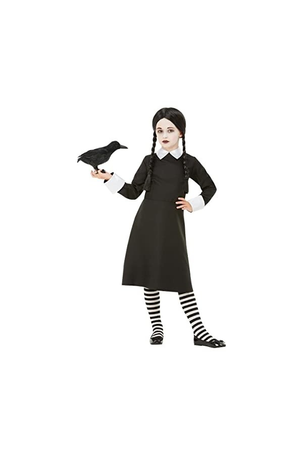 Gothic School Girl Costume, Black S 