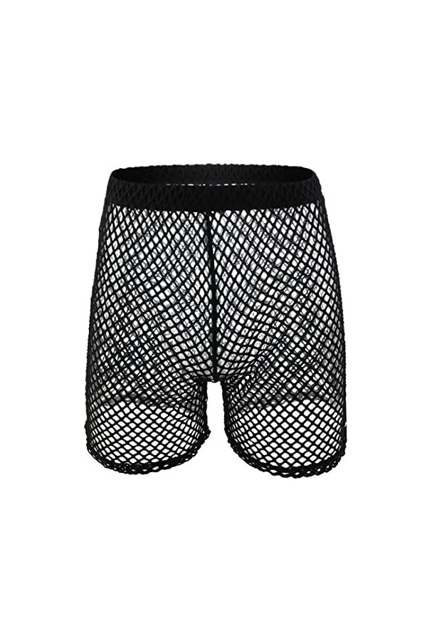 Sous-vêtements sexy pour homme en résille transparente - Chemises en maille ajourée - Sous-vêtements de nuit - Pantalon skinn