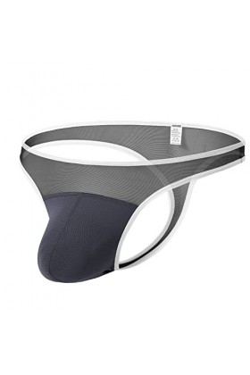 BIATWOWR Sous-vêtements sexy pour homme - String avant bombé - Poche renforcée - String et cordes G - Lot de sous-vêtements p