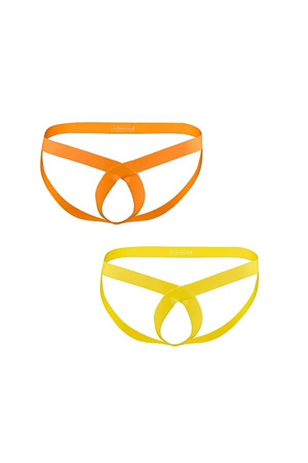 BIATWOWR Suspensoir sexy pour homme - String et string - Sous-vêtements de qualité supérieure - Tendance - Avec sangles - Tai
