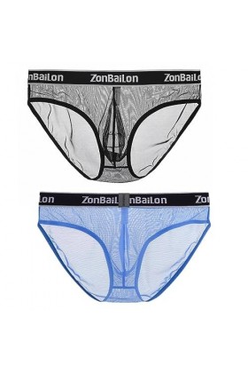 BIATWOWR Sous-vêtements sexy en maille filet pour homme - Pour homme - Taille M L XL - 2XL - 3XL, Lot de 2 : multi-A, XXL