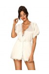 Obsessive Prima neve peignoir blanc Blanc L/XL