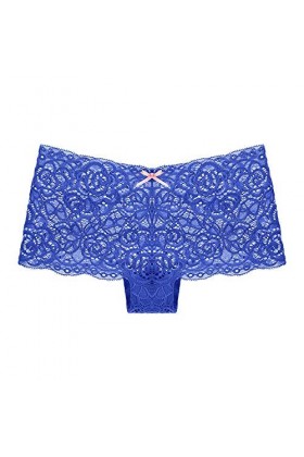 Fuduoduo Culotte sous-VêTements Culotte Hipster,Culotte Taille Basse en Dentelle Sexy pour Dames-Bleu Marine 6pcs_M ,Culotte