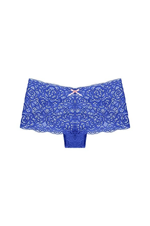 Fuduoduo Culotte sous-VêTements Culotte Hipster,Culotte Taille Basse en Dentelle Sexy pour Dames-Bleu Marine 6pcs_M ,Culotte