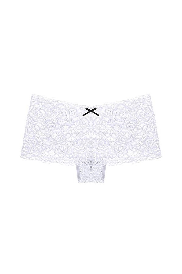 Fuduoduo Culotte sous-VêTements Culotte Hipster,Culotte Taille Basse en Dentelle Sexy pour Dames-Bleu Marine 6pcs_M ,Culotte