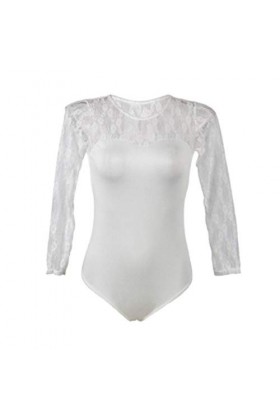 GWSFQ Lingerie Sexy pour Les Femmes Noëlcostumes Sexy Femme Body en Dentelle Femmes Maille Sexy&nbsp;&nbsp;&nbsp;Body À Manches Longues&nbsp;&nbsp;&nbsp;Ju