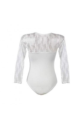 GWSFQ Lingerie Sexy pour Les Femmes Noëlcostumes Sexy Femme Body en Dentelle Femmes Maille Sexy&nbsp;&nbsp;&nbsp;Body À Manches Longues&nbsp;&nbsp;&nbsp;Ju