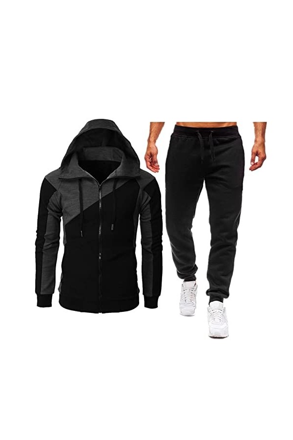 RYTEJFES Vêtements de course pour homme, décontracté long et moderne, pantalon de survêtement pour homme, jogging, gym, vêtem