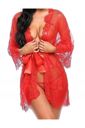 BAWHO Lingerie Sexy pour Femme - Lingerie érotique Fine et Respirante - Pyjama Transparent