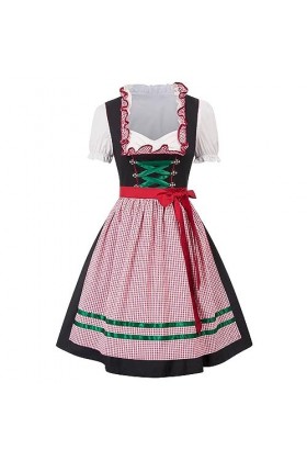 2023 Vêtements Femme Européen et Américaine, Robe de Bière, Robe à Manches Courtes à Bretelles Mono Cosplay Costume Petits Ca
