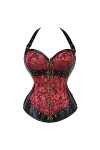 DAZULI Halter Neck Gothique Shapewear Femmes Plus Size Trainer Overbust Corset Top Cosplay Sexy Lingerie Ensembles Serre-tail