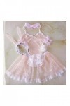 AGNN Sexy Mignon Lapin Rose for Femmes et Filles Femme de ménage Transparent Set Exotique Kawaii Cosplay Oreilles de Lapin Qu
