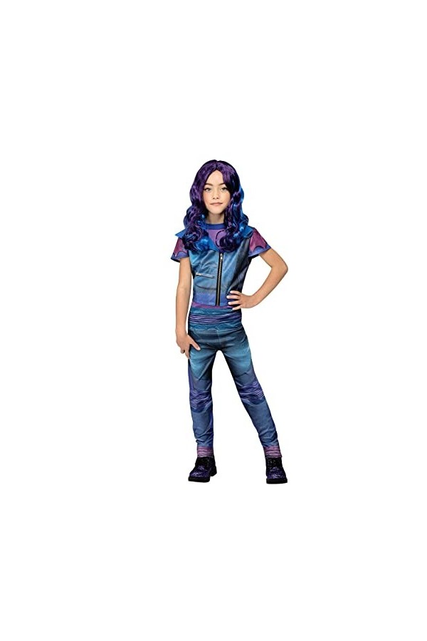 Smiffys Déguisement Disney Descendants Mal 51588M pour fille, noir et violet, taille M - 7-9 ans