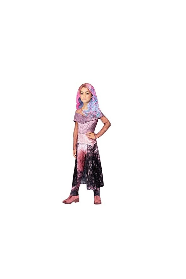 Smiffys 51590M Déguisement officiel Disney Descendants Audrey pour fille, noir et rose, M 7-9 ans