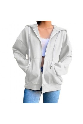 Solide Streetwear Loose Draw String Sweats Automne Hiver Épaisses Poches À Capuche Vêtements pour Femmes Plusieurs Couleurs Z