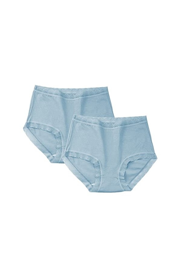 AKSPET Femme Slips 3 pièces/lot Femmes Coton Slips Sexy sous-vêtements Taille Haute Culotte Grande Taille Dames caleçons Inti