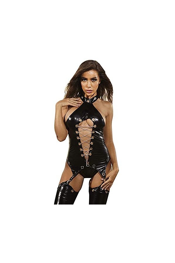 Générique Lingerie Sexy pour Femme Coquine Black S&M 