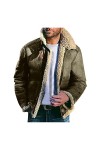 ?Walaka?Sweats à Capuche Homme Hiver Zippé Manche Longue Vest Hiver Épaisse Chaud Peluche Doublée Manteau Blouson