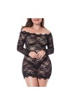 Érotisme, Sexe Et Sensualité Chemise De Nuit Sexy Femmes Pure Dentelle Hors Épaule Chemise De Nuit Vêtements De Nuit Lingerie