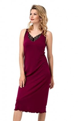 Oh!Zuza Nuit avec Dentelle Nightgown, Framboise, M Femme
