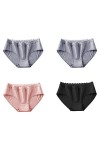 Culottes et Slips Slip Femme Comfort Knickers Lot De 4 Slips Femme Maxi Sous-VêTements En Culotte En Pur Coton Coupe Français