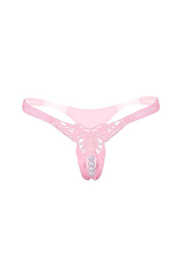 TOPKEAL Sous-vêtements taille basse cordon sexy femmes pendentif culottes chaînes de caractères culottes g lingerie corset de