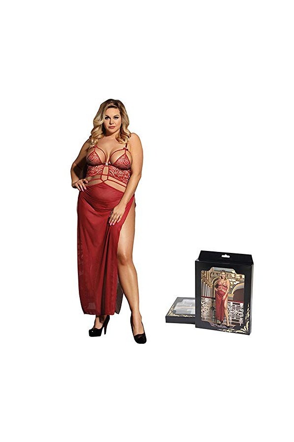 N/X Erotica Y Bandage Sexy Rouge&nbsp;&nbsp;&nbsp;Erotica Plus Size-02_5XL