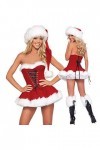 Erotic underwear-ZY Culottes Sexy Femme Sexy Costume De Noël Épais Velours Santa Cosplay Costume Érotique Bébé Poupée Maid Un