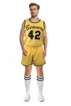 thecostumebase Beavers 42 Teen Costume Jersey + Shorts + Chaussettes Tube Chemise Jaune Loup M 