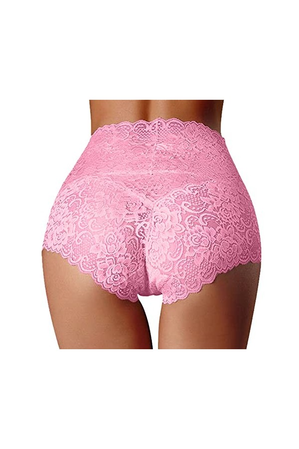 VaiKanhai Culotte sexy pour femme - Slip brésilien - Doux - Coupe ventrale, bleu clair, XXL