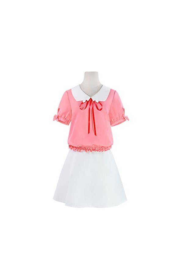 BVMPRS Femme Mizuhara Chizuru Cosplay Costume Mignon Robe Rose Pour Halloween,Pink-S