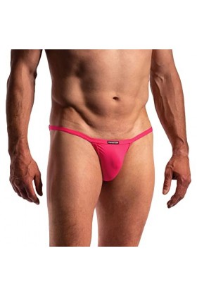 MANSTORE Culotte tanga pour homme, Rose, S