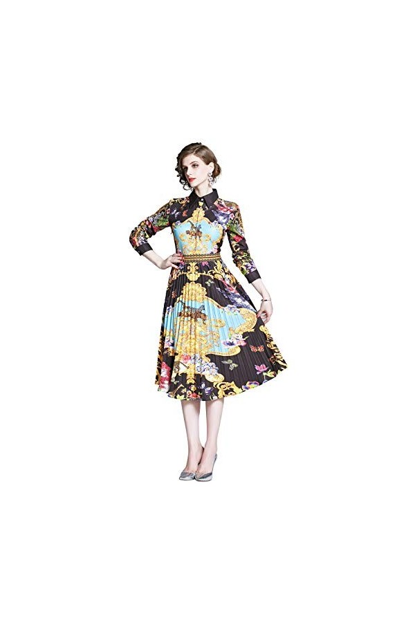 Mini robe moulante vintage chinoise à manches courtes et fente latérale pour femme, Impression 21502, 40