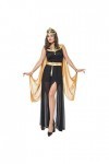 KAMVI 3 Pcs Sexy Costume Égyptien Dames Toga Robe Déesse Grecque Déguisements Costume Tenues Or Color : A, Size : M 