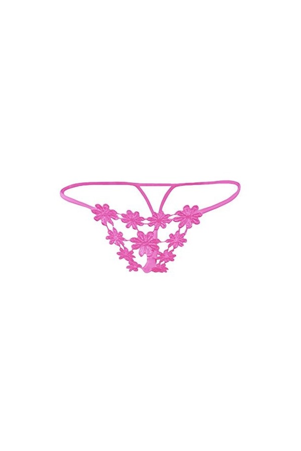 Legou Femme String Tanga de Creux Sexy Thong Bleu Trésor Taille Unique