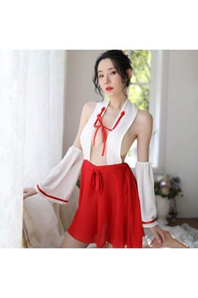 Ensembles de Lingerie Body Sexy Witch Uniforme pour Femme Lingerie Trois Points Passion Rouge Taille Unique 