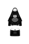 Costume de nune coquine pour femme adulte avec mini jupe moulante Noir Taille XL