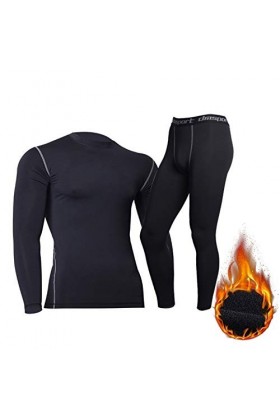 DDSP Hiver Hommes sous-vêtements Thermiques Maintien Au Chaud Long Fitness Legging Camisoles Serrés Color : 14, Size : L 