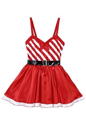 KSDFIUHAG Couple De Lingerie Érotisme Jupe Tutu À Lanières pour Femmes Halloween Fancy Outfit Costume Sexy Clubwear-Red_L