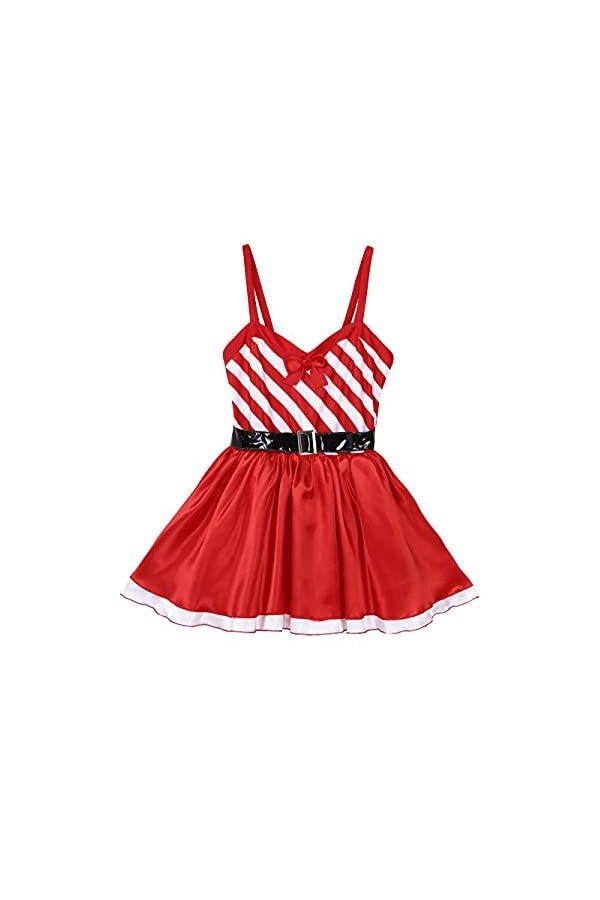 KSDFIUHAG Couple De Lingerie Érotisme Jupe Tutu À Lanières pour Femmes Halloween Fancy Outfit Costume Sexy Clubwear-Red_L