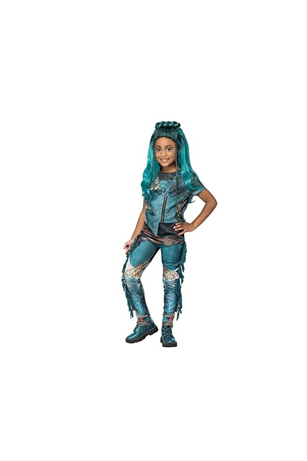 Smiffys 51592T Costume Uma sous licence officielle Disney Descendants Noir et vert, adolescente à partir de 12 ans