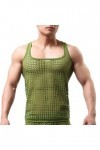 PIYAX Hommes Gilet Sexy Lingeries Maille Chemises Transparentes à Manches Courtes discothèque Pure Hauts Chemise Costume File