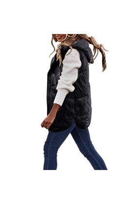 Sexy Ouvert Grande Taille Veste en Coton de Longueur Moyenne à Capuche pour Femmes Dessous Sexy Coquine Grande Taille