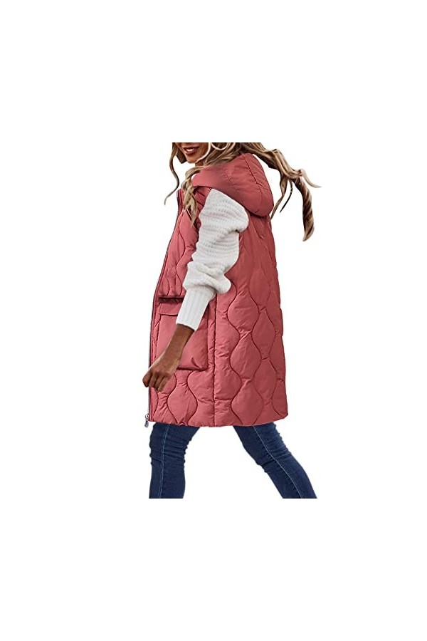 Sexy Ouvert Grande Taille Veste en Coton de Longueur Moyenne à Capuche pour Femmes Dessous Sexy Coquine Grande Taille