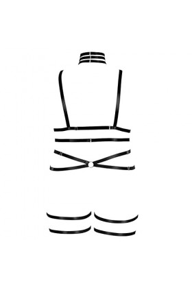 Ceinture de poitrine réglable pour femme - Grande taille - Harnais de corps - Porte-jarretelles - Soutien-gorge - Fête - Carn