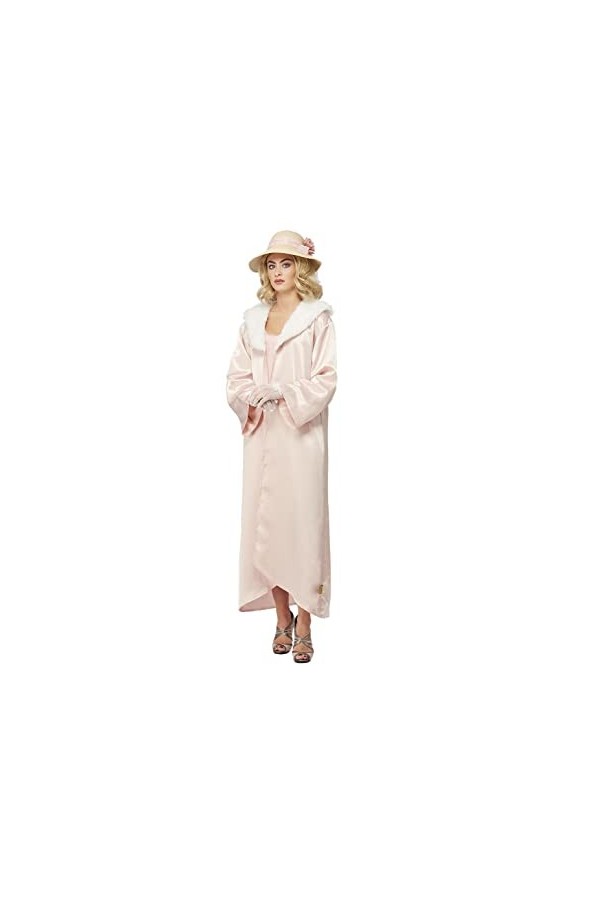 Smiffys 51597L Costume sous licence officielle Peaky Blinders Grace Shelby Races Day pour femme, rose, taille L 44-46