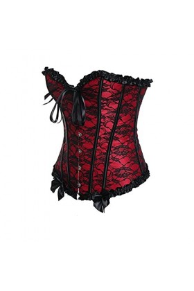 AleXanDer1 Corset Corset Dentelle Corset Sexy Corset Corset De La Taille des Femmes De Taille Plus Excessive Drôle Color : R